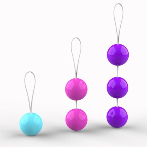 Vaginal contraction resin balls