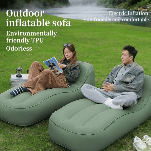 Auto-Inflatable Outdoor Sofa Bed – TPU Portable Lounge Chair for Camping, Travel & Home Use