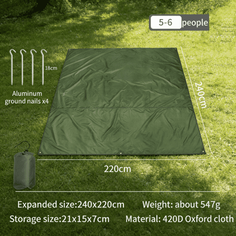 420D Waterproof Oxford Camping Tarp – Discreet Couples' Intimate Ground Mat for Outdoor Escapes