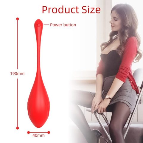 Remote Control Kegel Vibrator - Silicone Pelvic Floor Exerciser for Women (Red/Rose/Purple)