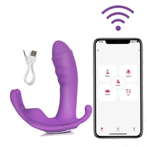 Wireless Remote Butterfly Multi-Frequency Massager